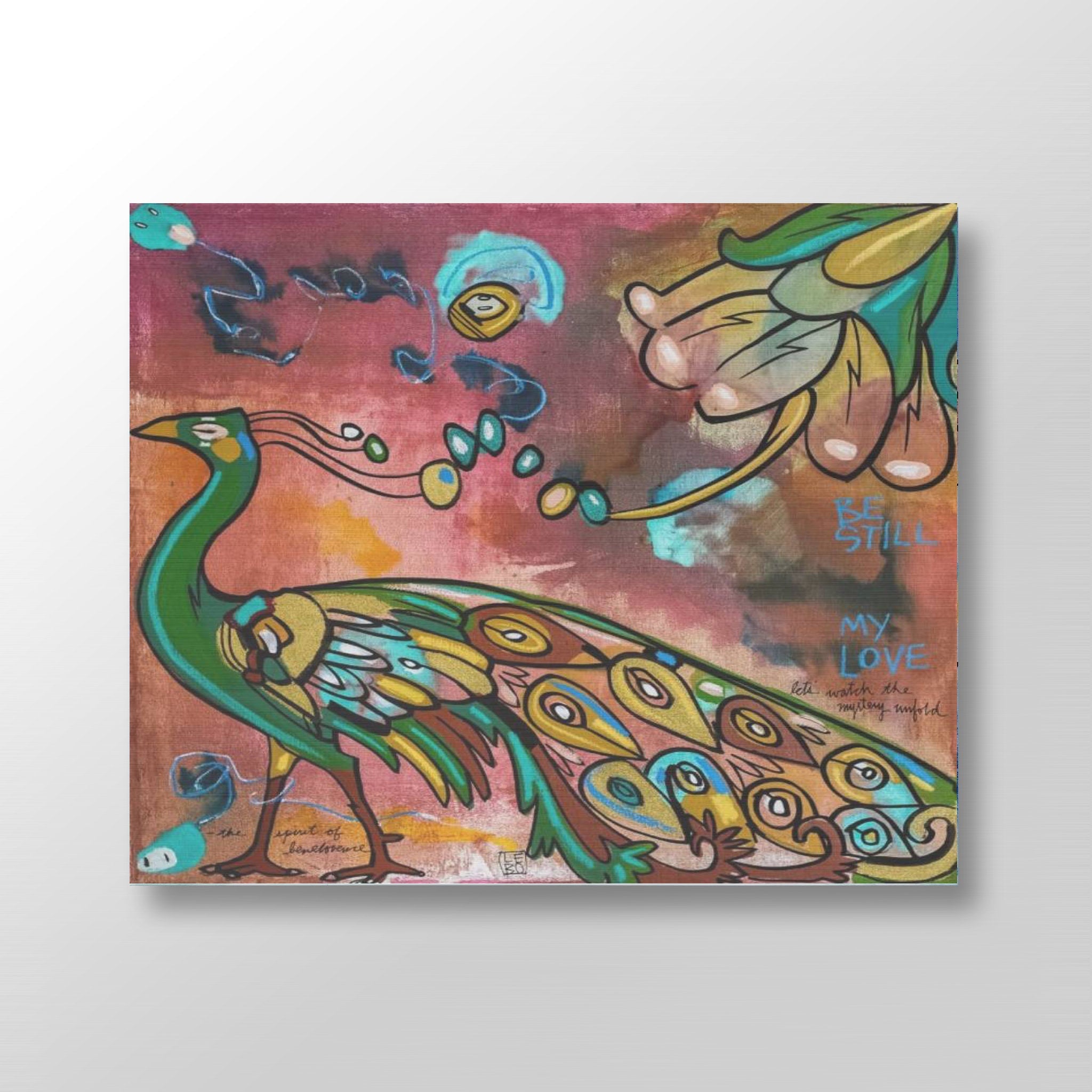 Be Still My Love - Lebo Brushed Aluminum Artbond